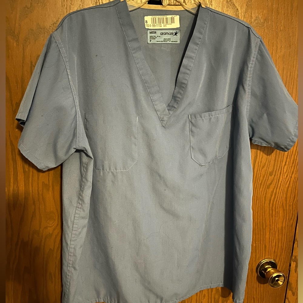 Ceil blue medical scrub top Medium